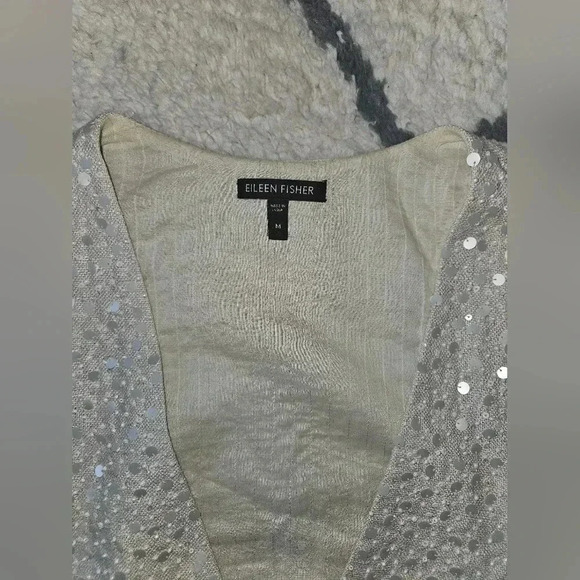 Eileen Fisher beaded vest medium - Picture 2 of 5